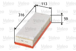 VALEO 585015 Kuldne filter