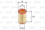 VALEO 585660 Kuldne filter