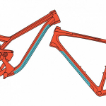 RideWrap Essential Downtube Frame Protection Kit | Gloss