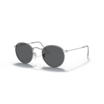 Ray-Ban Round Metal Small p&auml;ikeseprillid | Silver - Dark Grey