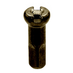 Sapim Brass Round 13G Nipple | 2.3 x 14.5 mm | Black