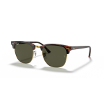 Ray-Ban Clubmaster Classic p&auml;ikeseprillid | Tortoise On Gold - G-15 Green