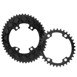 AbsoluteBlack Oval Premium Dura-Ace 9100/Ultegra 8000/105/R7000 hammasratas | 110 BCD | 2x11/10-k&auml;iguline | 2x11/10-k&auml;iguline, 53T
