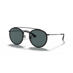 Ray-Ban Round Double Bridge p&auml;ikeseprillid | Black - Blue Grey