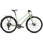 Specialized Sirrus X 2.0 Step-Through EQ h&uuml;briidjalgrattad | Satin Pistachio - Dolomite Metallic Frost Reflective, M