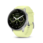 Garmin Venu&reg; 4 nutikell | 45 mm | Silver - Citron Silicone Band
