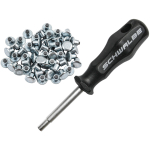 Schwalbe 50 terasest naastud Schwalbe Spike rehvele | koos t&ouml;&ouml;riistaga