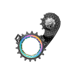 AbsoluutneBlack HOLLOWcage&reg; DuraAce 9250 Carbon Ceramic Oversized tagumine k&auml;iguvahetaja Pulley Cage | Rainbow