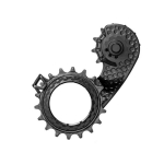 AbsoluutneBlack HOLLOWcage&reg; Shimano 9100/8000 Carbon Ceramic Oversized tagumine k&auml;iguvahetaja Pulley Cage | Black