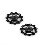 Cema k&auml;iguvahetaja litrid Alumiinium - 9/10/11 speed - Roostevaba / must