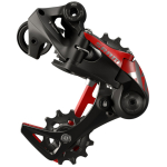 SRAM X01 DH X-HORIZON&trade; tagumine k&auml;iguvahetaja - l&uuml;hike korpus, 7-k&auml;iguline | Must - Punane
