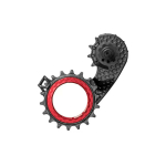AbsoluutneBlack HOLLOWcage&reg; Ultegra 8150 Carbon Ceramic Oversized tagumine k&auml;iguvahetaja Pulley Cage | Red