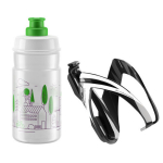 Elite Kit Ceo pudel + pudelihoidja 350 ml | L&auml;bipaistev - roheline graafika