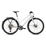 Specialized Sirrus X 3.0 Step-Through EQ h&uuml;briidjalgrattad | Gloss Dove Grey - Metallic Pine Frost Reflective, M