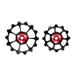 Cema Shimano 105, Ultegra, DEORE, SLX, XT, XTR k&auml;iguvahetaja litrid | Keraamilised | 12-k&auml;iguline | Black-punane | Black-punane