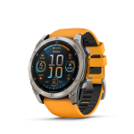 Garmin fēnix&reg; 8 Amoled Titanium - Sapphire nutikell | 51 mm | Titanium - Spark Orange