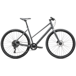 Specialized Sirrus X 3.0 Step-Through h&uuml;briidjalgrattad | Ashen Grey - Black Liquid Metal Reflective, S