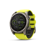 Garmin fēnix&reg; 8 Solar Titanium - Sapphire nutikell | 51 mm | Titanium - Amp Yellow
