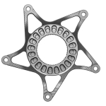 AbsoluteBlack E-BIKE Shimano Steps Super Steel spider | 53mm ketiliin | DM | Titanium