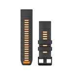 Garmin QuickFit&reg; 26 Silikoonist kellarihm | Grafiit - Spark Orange