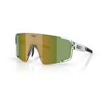 BLIZ P003 Small p&auml;ikeseprillid | Transparent White - Green