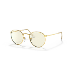 Ray-Ban Round Metal Large p&auml;ikeseprillid | Photochromic | Gold - Clear