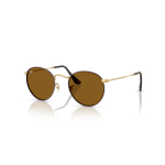 Ray-Ban Round Metal Large p&auml;ikeseprillid | Matt Havana On Matt Arista Gold - Brown