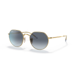 Ray-Ban Jack p&auml;ikeseprillid | Polished Arista Gold - Blue Grey