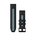 Garmin QuickFit&reg; 26 Silikoonist kellarihm | Must - Cirrus Blue