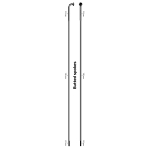 Sapim D-Light kodar | J-Bend | 2-1.65-2 mm | Black, 290 mm
