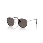 Ray-Ban Round Metal Large p&auml;ikeseprillid | Matt Havana On Matt Silver - Dark Grey
