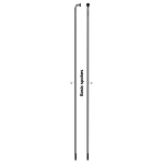 Sapim Leader kodar | J-Bend | 2 mm | Black, 258 mm