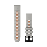 Garmin QuickFit&reg; 22 Silikoonist kellarihm | Fog Grey - Ember Orange