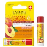 EVELINE SOS Huulepalsam 100% orgaaniline argaania&otilde;li toitev-taastav huulepalsam virsiku sorbett 1 tk