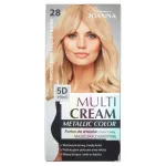 JOANNA Multi Cream Metallic v&auml;rv Juuksev&auml;rv nr. 28 V&auml;ga hele p&auml;rlblond.