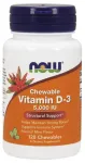 Vitamin D-3, 5000 IU (Chewable) - 120 chewables - NOW Foods