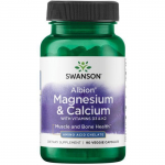 Albion Magnesium & Calcium - N90 - Magneesium ja kaltsium koos vitamiinidega D3 ja K2 - Swanson