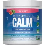 Calm magneesiumipulber, arbuus &ndash; 227 g &ndash; Natural Vitality