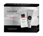 LA RIVE Man Absolute Sport kinkekomplekt (tualettvesi 100 ml + du&scaron;igeel 100 ml)