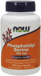 Fosfatid&uuml;&uuml;lseriin, 100 mg &ndash; 120 kapslit &ndash; NOW Foods