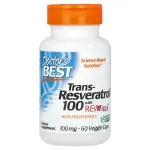 Trans-Resveratrol with ResVinol, 100mg - 60 vcaps - Doctor's Best