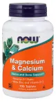 Magnesium & Calcium with Zinc and Vitamin D3 - 100 tablets - NOW Foods