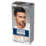 JOANNA Power Men Color Cream Juuksev&auml;rv 3in1 meestele nr. 02 - tumepruun 100g
