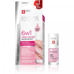 Eveline Nail Therapy K&uuml;&uuml;nelakkide palsam 6in1 SHIMMER PINK 5ml