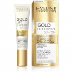 Eveline Gold Lift Expert 50+/70+ Luksuslik kuldne pinguldav kreem silma- ja huulekontuuridele 15ml