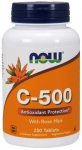 Vitamin C-500 with Rose Hips - 250 tablets - NOW Foods