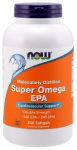 Super Omega EPA Molecularly Distilled - 240 softgels - NOW Foods