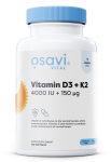 Vitamin D3 + K2, 4000IU + 150mcg - 120 softgels - Osavi
