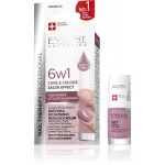EVELINE Nail Therapy Professional k&uuml;&uuml;nelakk, mis annab v&auml;rvi, Hooldus ja V&auml;rv 6in1 - Tolmuroosa 5 ml