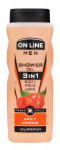On Line Men 3in1 du&scaron;igeel kuum oranž meestele 410ml